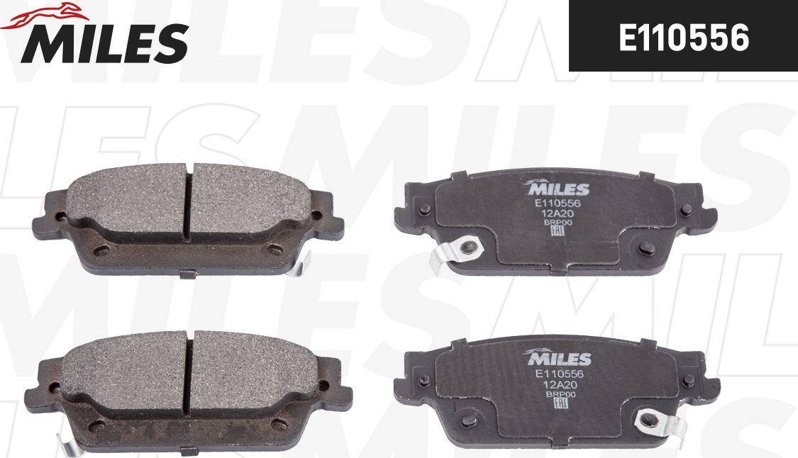 Тормозные колодки Miles (Semi-Metallic). Артикул E110556