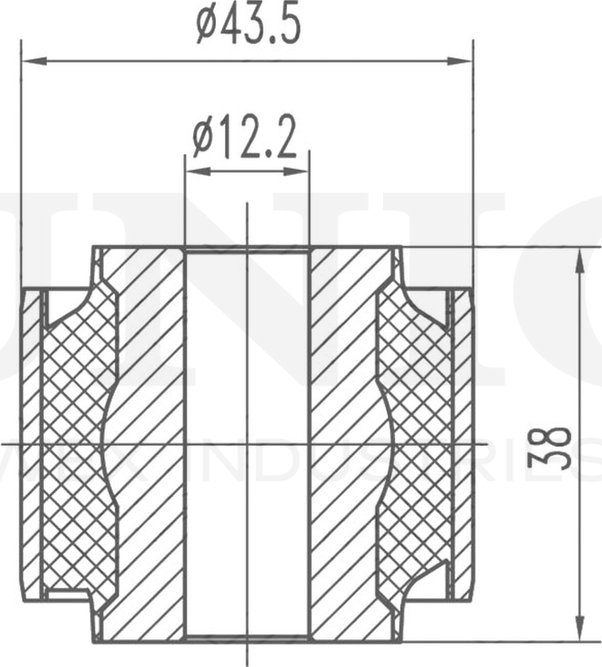 Сайлентблок рычага подвески (Unio). Артикул RMP-20196