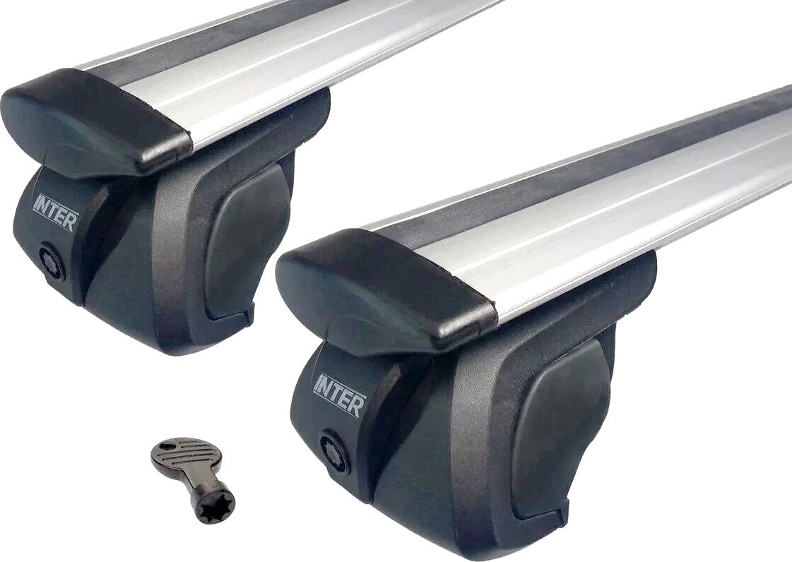 Багажник на рейлинги INTER Titan i-Pro для Geely Coolray 2020-2026 (Крыловидные дуги). Артикул 5526-1206