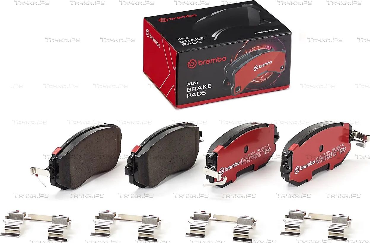 Тормозные колодки Brembo XTRA LINE передние для Subaru Forester III 2008-2013. Артикул P 78 021X