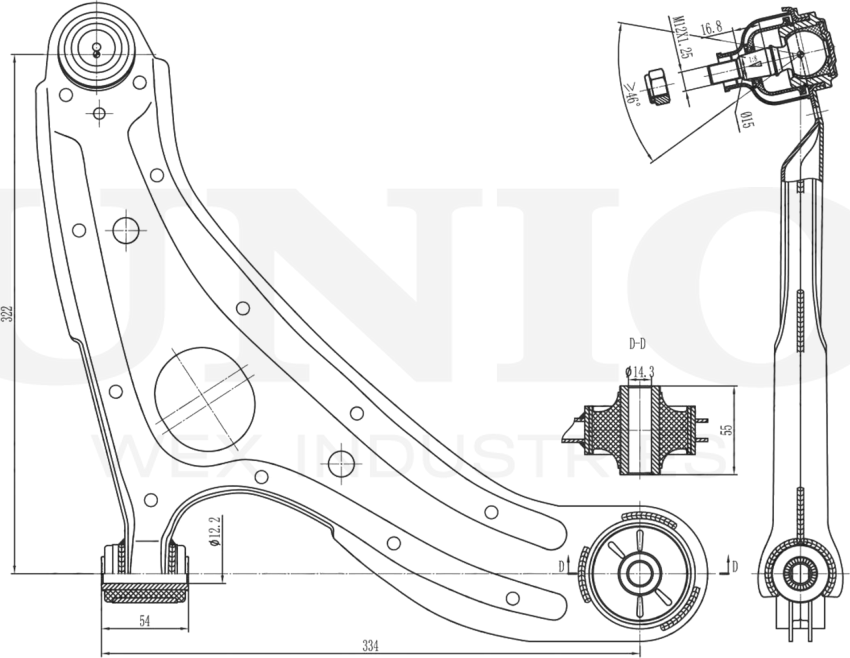 Рычаг подвески (Unio). Артикул SSP-40046