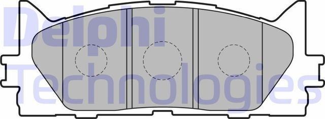 Тормозные колодки Delphi (Low-Metallic) передние для Lexus ES V 2006-2012. Артикул LP2169