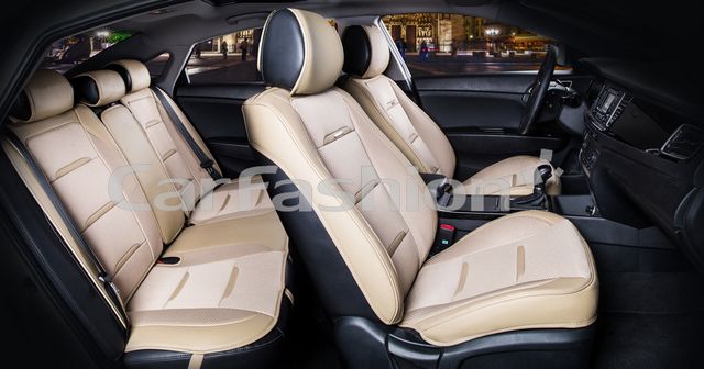 Накидки универсальные CarFashion Business Plus для авто, цвет Бежевый/Бежевый/Бежевый. Артикул 22441