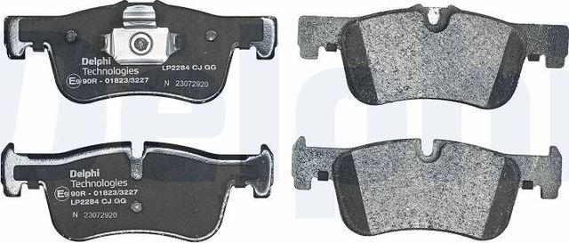 Тормозные колодки Delphi (Low-Metallic) передние для BMW 1 II (F20/F21) 2011-2019. Артикул LP2284