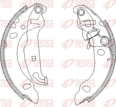 Тормозные колодки Remsa задние для Ford Fiesta IV 1995-2003. Артикул 4138.00