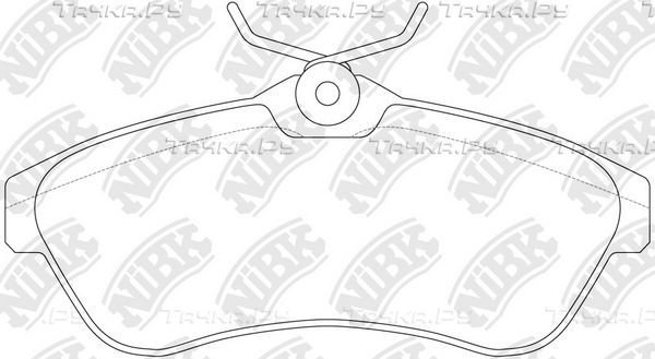 Тормозные колодки NiBK передние для Citroen C2 2003-2010. Артикул PN0206