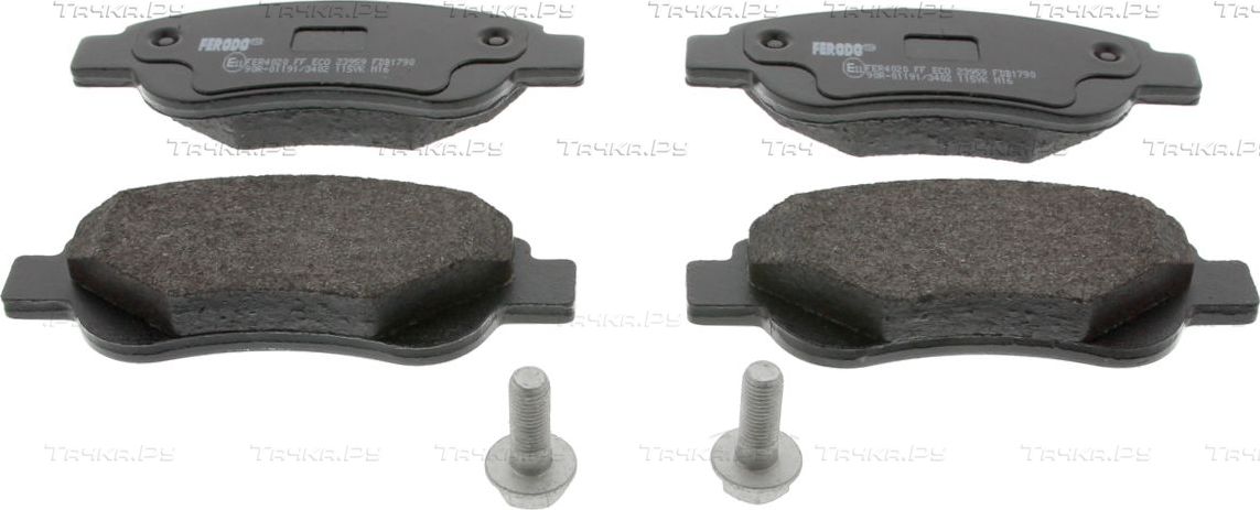 Тормозные колодки Ferodo Premier Eco Friction передние для Peugeot 107 I 2005-2014. Артикул FDB1790