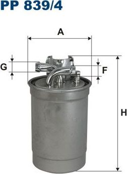 Топливный фильтр Filtron. Артикул PP 839/4