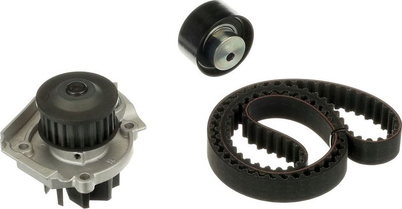 Помпа (водяной насос) с комплектом ремня ГРМ Gates PowerGrip™. Артикул KP15673XS