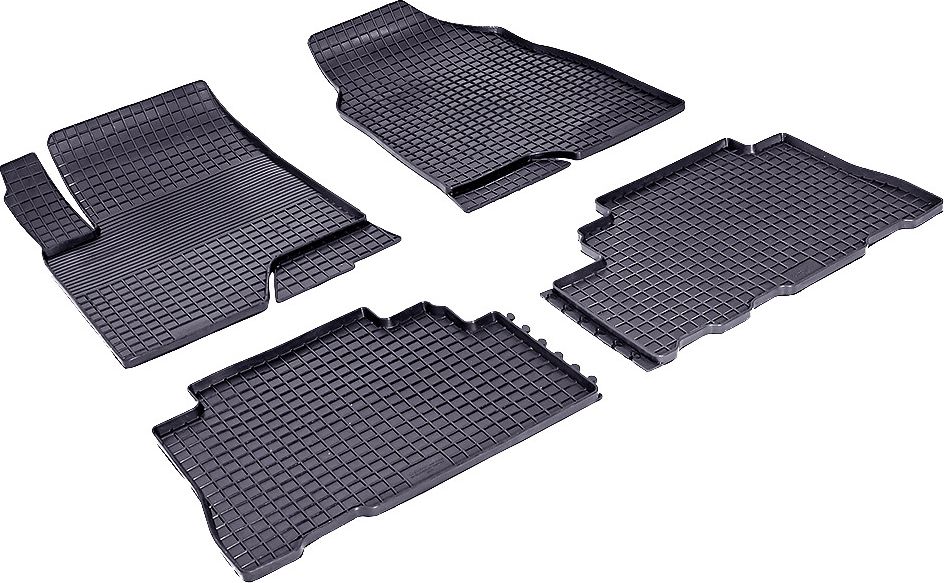 Коврики резиновые Seintex с узором сетка для салона Chevrolet Captiva 2012-2016. Артикул 84873