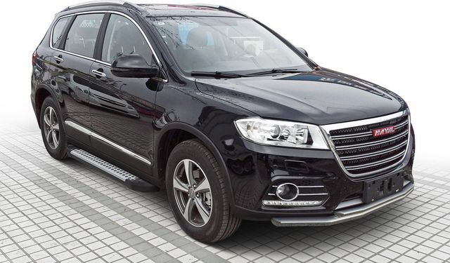 Пороги алюминиевые Rival Bmw-Style круг для Haval H6 2014-2020. Артикул D173AL.9402.1