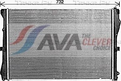 Радиатор охлаждения двигателя AVA ** CLEVER FIT **. Артикул MS2728
