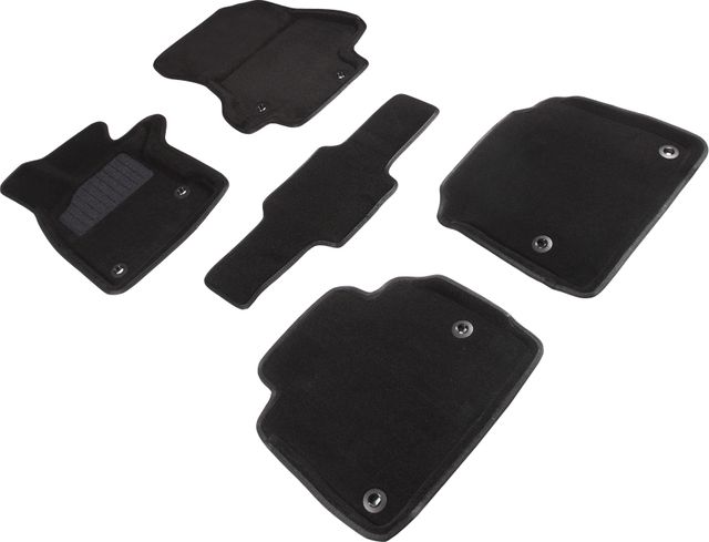 Комплект ковриков Seintex 3D ворсовые для салона Lexus LS500 4WD V 2017-2026 ЧЕРНЫЙ. Артикул 92307