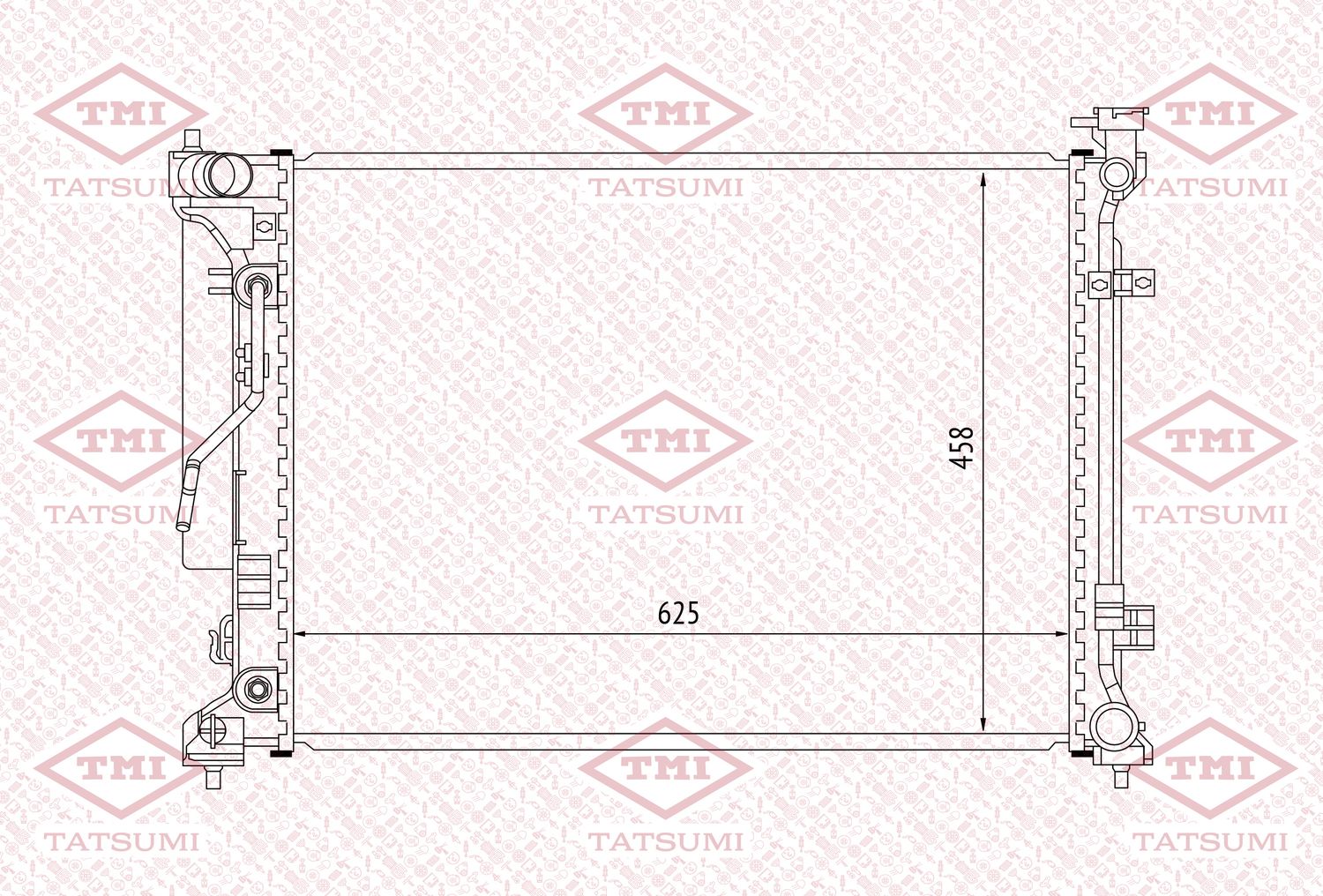Радиатор охлаждения (Tatsumi). Артикул TGA1184