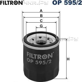 Масляный фильтр Filtron для Hyundai i10 I 2011-2017. Артикул OP 595/2