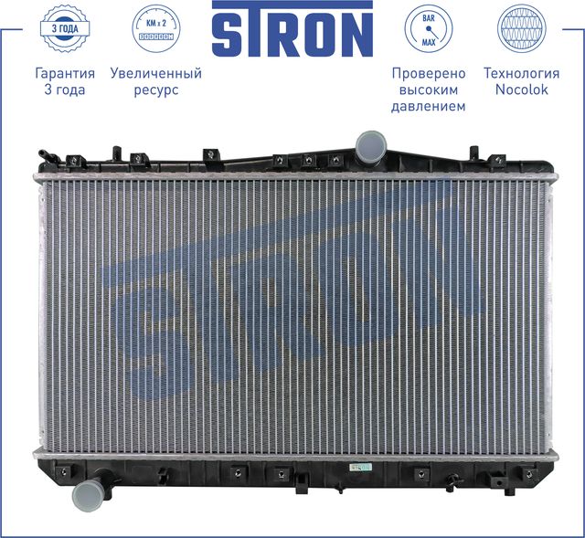 Радиатор охлаждения двигателя Stron для Chevrolet Rezzo 2005-2009. Артикул STR0278