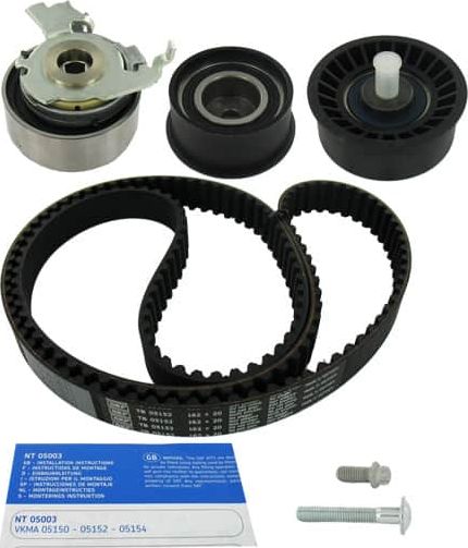 Ремень ГРМ с роликами (комплект) SKF для Opel Astra G 1998-2009. Артикул VKMA 05152