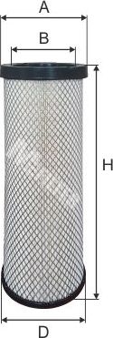 Фильтр воздушный MFilter. Артикул A 8021/1
