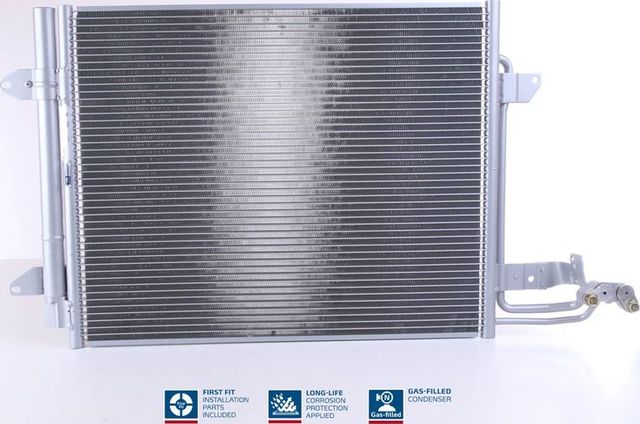 Радиатор кондиционера (конденсатор) Nissens (алюминий) для Volkswagen Caddy III 2004-2008. Артикул 94690