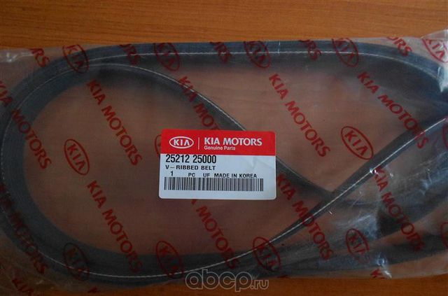 Приводной ремень поликлиновой Hyundai / KIA. Артикул 2521225000