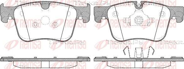 Тормозные колодки Remsa передние для Citroen C4 II 2013-2026. Артикул 1560.00