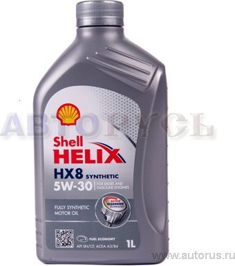 Масло моторное Helix HX8 A3/B4 5W30 синтетика 1л (Shell). Артикул 550040462