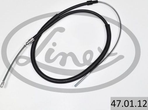 Трос ручника (тросик ручного тормоза) Linex. Артикул 47.01.12