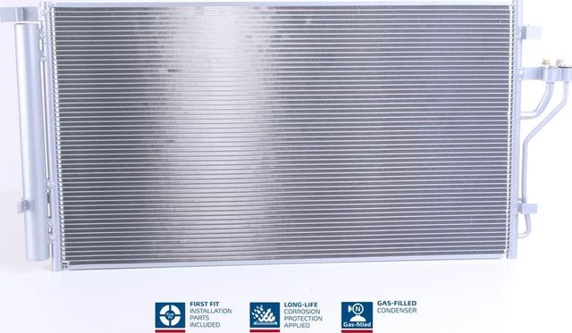 Радиатор кондиционера (конденсатор) Nissens (алюминий). Артикул 940351