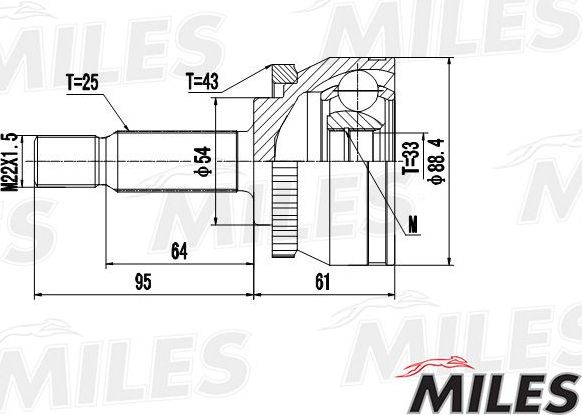 Тормозной диск Miles задний для Renault Kangoo II 2008-2026. Артикул K011682