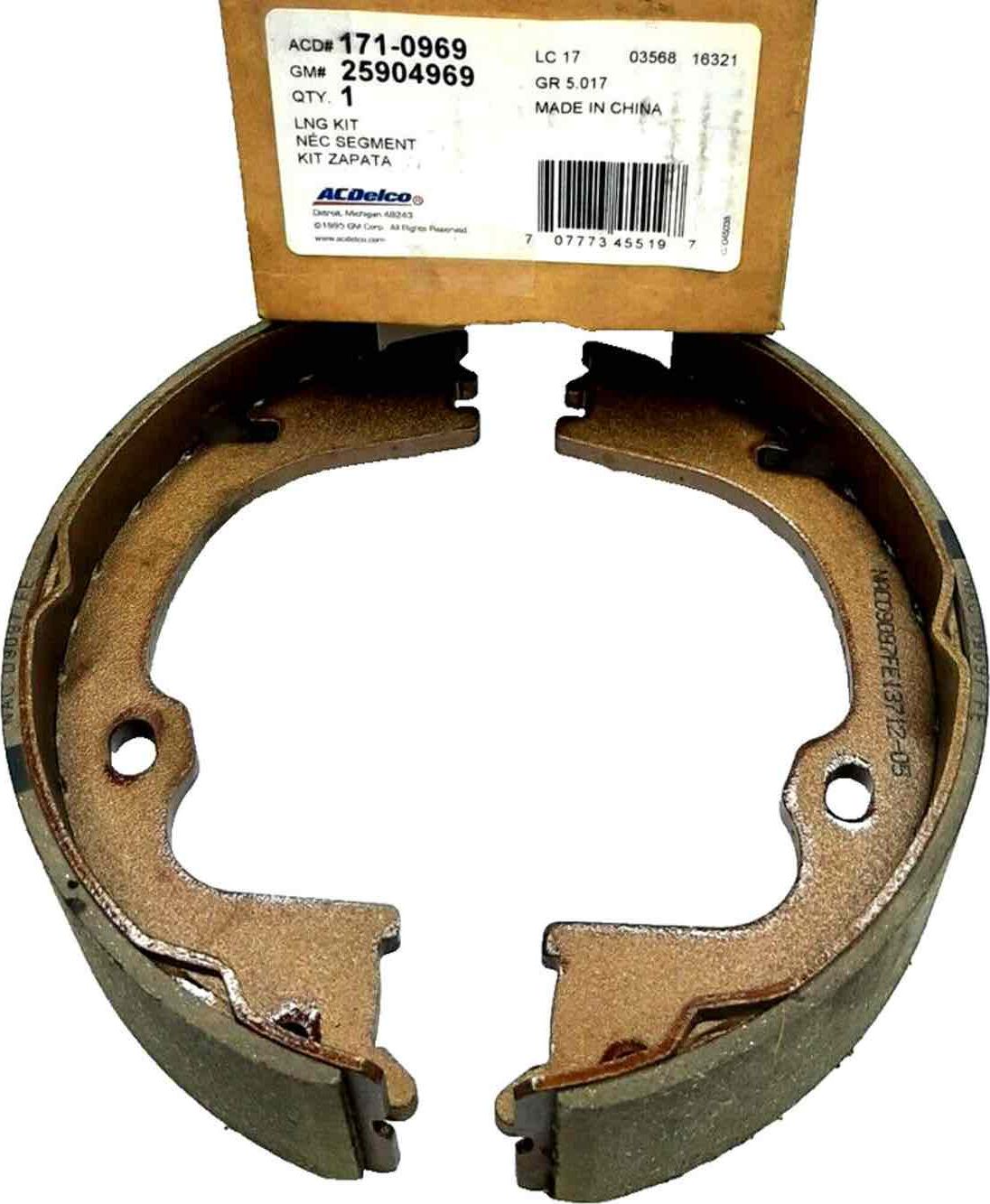 Тормозные колодки (стояночная тормозная система) General Motors. Артикул 25904969