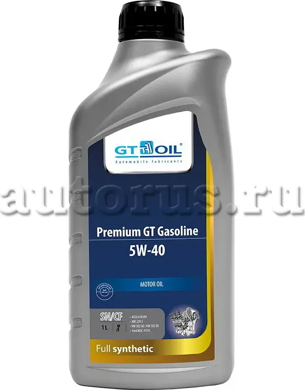 Масло Premium GT Gasoline  SAE 5W-40  API SM син.  1 л (GT OIL) GT OIL. Артикул 8809059407219