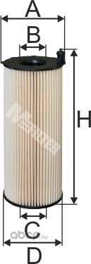 TE4010_фильтр масляный!/ Audi A4/A5/A6/A8/Q7 2.7TDi/3.0TDi/4.0TDi/4.2TDi, VW Tou (M-Filter). Артикул TE4010