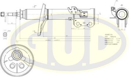 Амортизатор G.U.D.. Артикул GSA333197