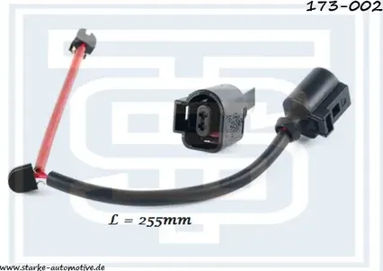 Датчик износа торм.колодок зад. Короткий Таурег 3, 2-6, 0L 02= (Starke). Артикул 173002