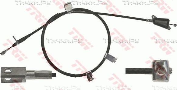 Трос ручника (тросик ручного тормоза) TRW. Артикул GCH488