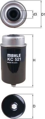 Топливный фильтр Mahle-Knecht. Артикул KC 521
