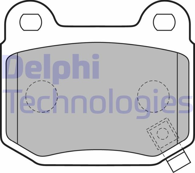 Тормозные колодки Delphi (Low-Metallic). Артикул LP1839