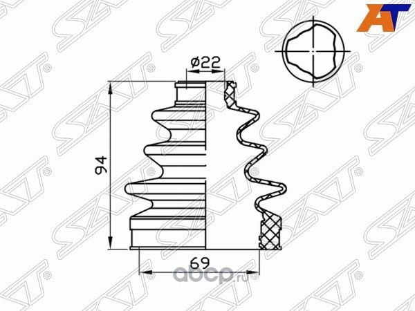 ПЫЛЬНИК ШРУСА C-1100T (SAT). Артикул C1100T