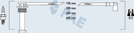 Высоковольтные провода (провода зажигания) (комплект) FAE. Артикул 85125