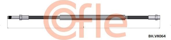 Тормозной шланг Cofle. Артикул 92.BH.VK064