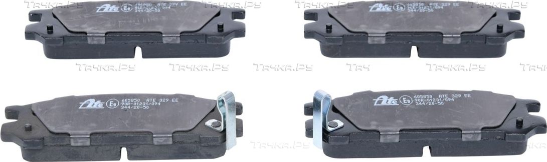 Тормозные колодки ATE задние для Subaru Legacy II 1994-1999. Артикул 13.0460-5850.2