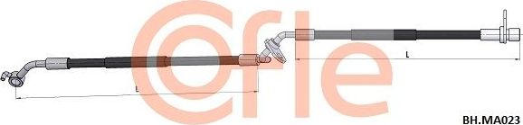 Тормозной шланг Cofle передний правый для Mazda 6 I (GG) 2003-2008. Артикул 92.BH.MA023