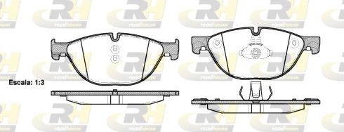Тормозные колодки RoadHouse передние для BMW 7 V (F01/F02/F04) 2008-2015. Артикул 21414.00