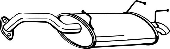 Глушитель (задняя часть) Bosal для Nissan Primera P12 2003-2008. Артикул 145-183