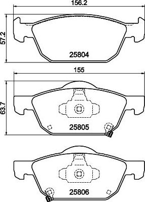 Тормозные колодки Don. Артикул PCP1394