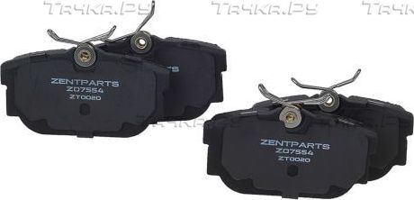 Тормозные колодки Zentparts. Артикул Z07554