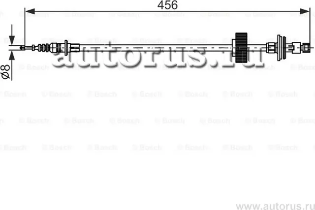 Трос ручного тормоза MB W221 05 (Bosch). Артикул 1987482792