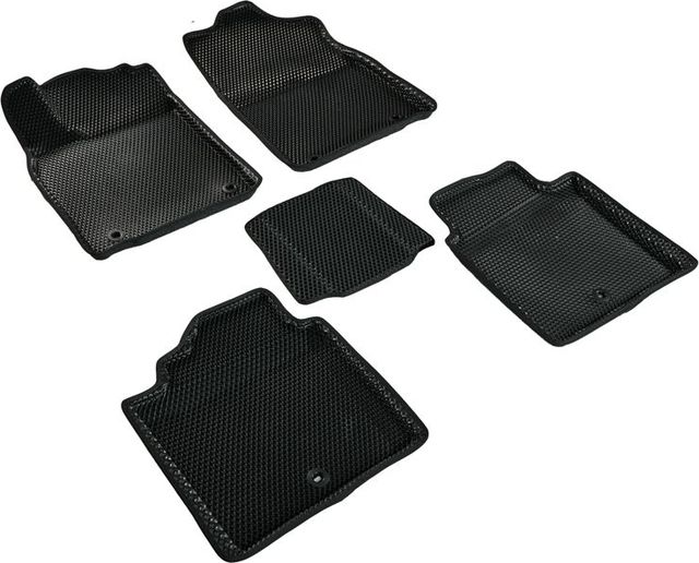 Коврики Seintex 3D EVA ромб для салона Lexus ES 250 IV 2012-2015 ЧЕРНЫЕ. Артикул 97830