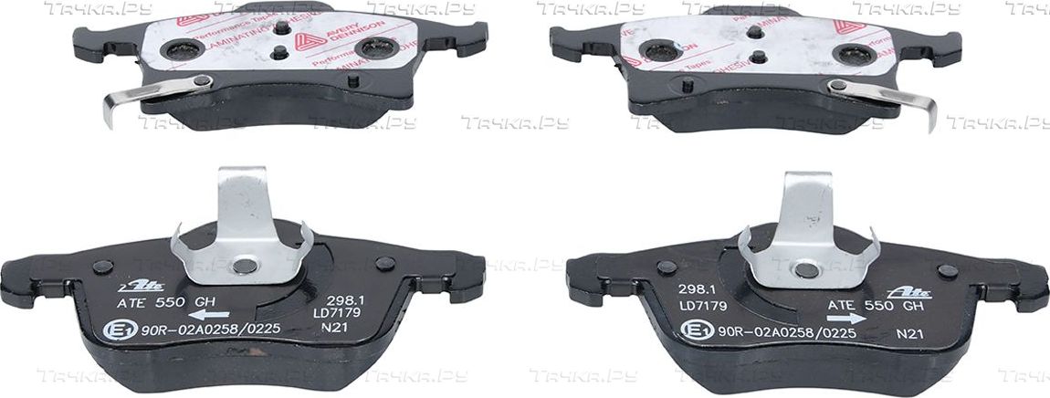 Тормозные колодки ATE Ceramic передние для Opel Corsa C 2003-2006. Артикул 13.0470-7179.2