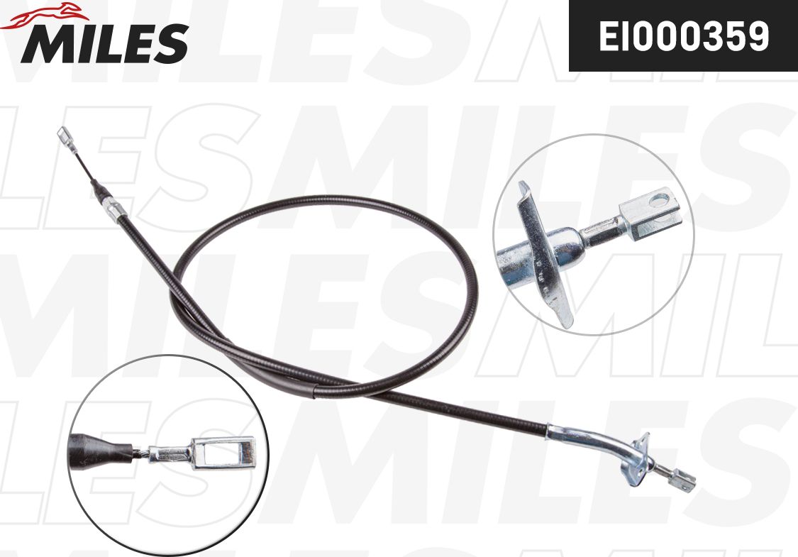 Трос ручника (тросик ручного тормоза) Miles. Артикул EI000359